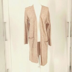 Jak & Rae Long Sleeve Cardigan Blush with Pockets size M, NWT